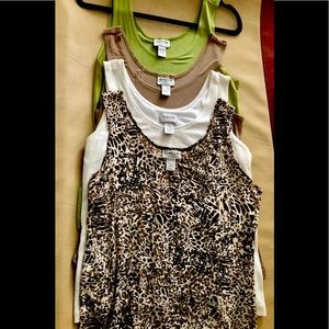 Chicos Size 2 -4 tank tops